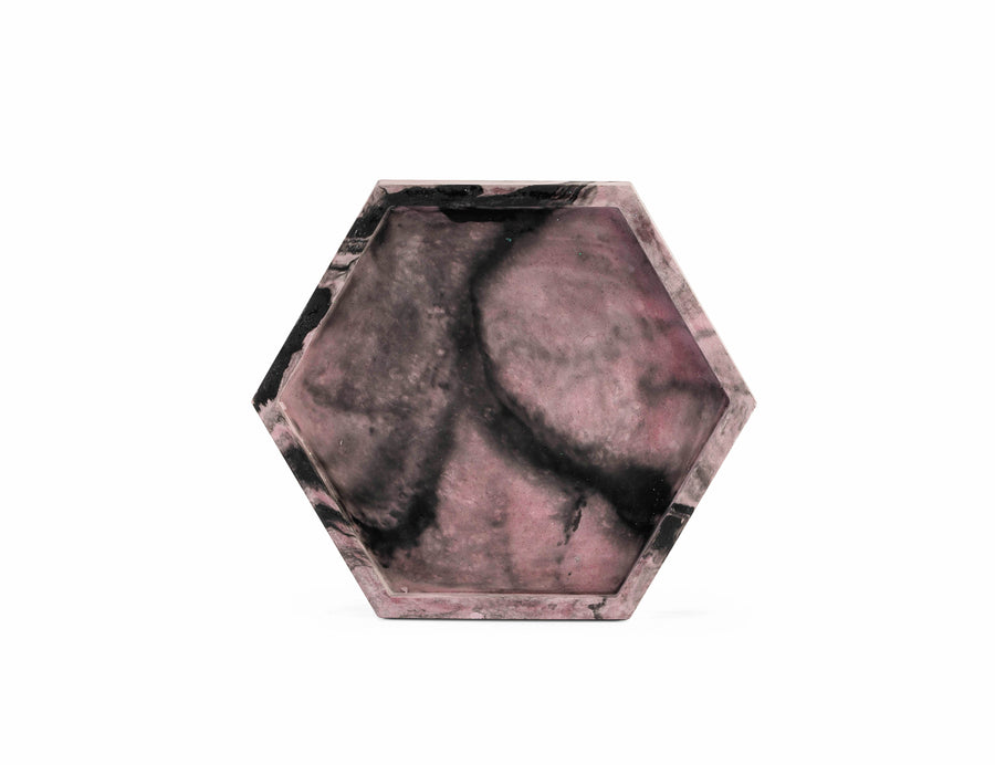 Hexagon Tray - Marble