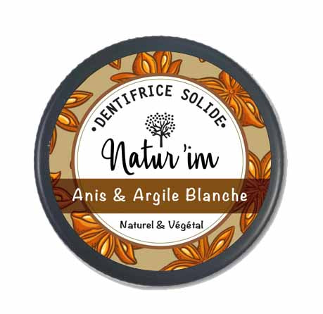 Dentifrice solide Anis
