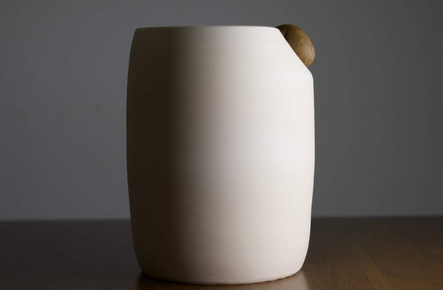 vase avec pierre